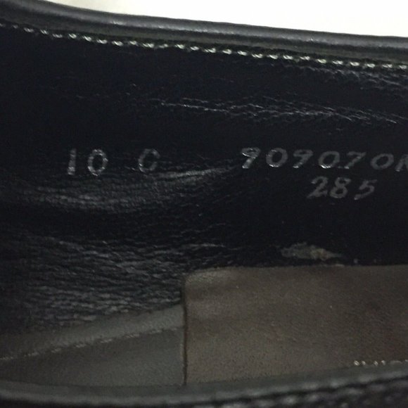 Whippet II Collection Black Leather Wingtip Oxford Shoes Size Men's US 10 C - Picture 6 of 8